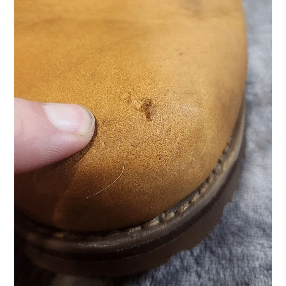 Timberland Boots Mens 11 Beige Wheat Nubuck Leather 6